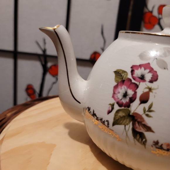 WOOD & SON ENGLAND ELGREAVE TEAPOT FINE PORCELAIN HAND CRAFTED - Picture 12 of 13